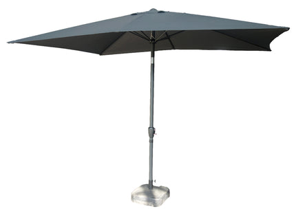 Sombrilla rectangular inclinable 2x3m gris - 231004