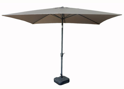 Sombrilla rectangular inclinable 2x3m taupé - 231006