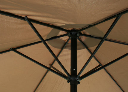 Sombrilla rectangular inclinable 2x3m taupé - 231006
