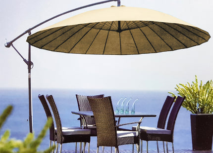 Sombrilla redondo descentrado 2,7m SAIGÓN beige - 233010