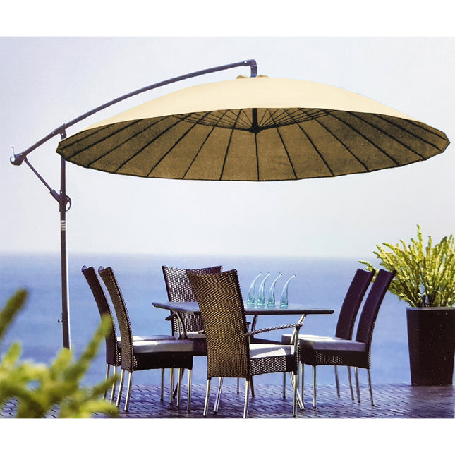 Sombrilla redondo descentrado 2,7m SAIGÓN beige - 233010