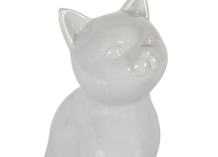 Gato de cerámica 2 opciones en blanco y gris - 32806