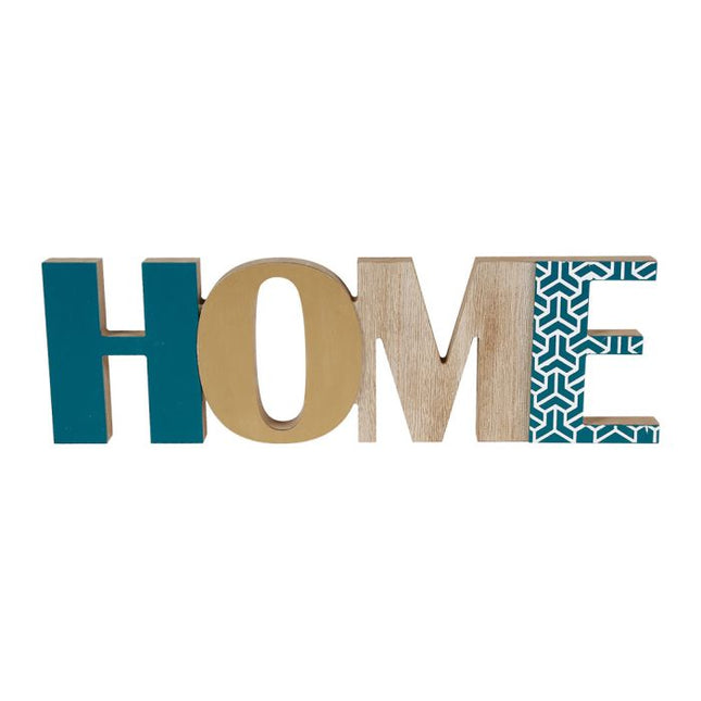 Palabra decorativa "Home" de madera 39x12cm - 33234