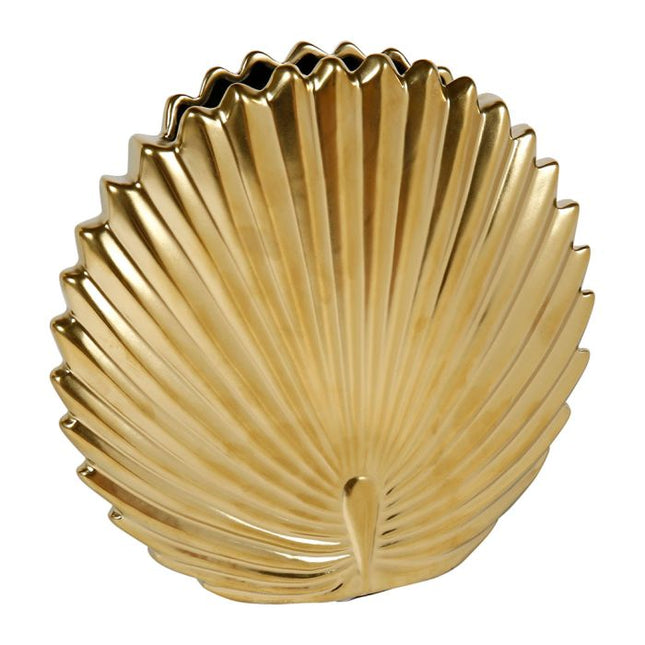 Jarrón de cerámica "Soleil" dorado A18cm - 34650