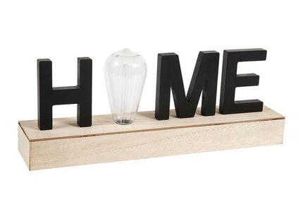 Decoración con palabra "Home" y luz LED  - 34842