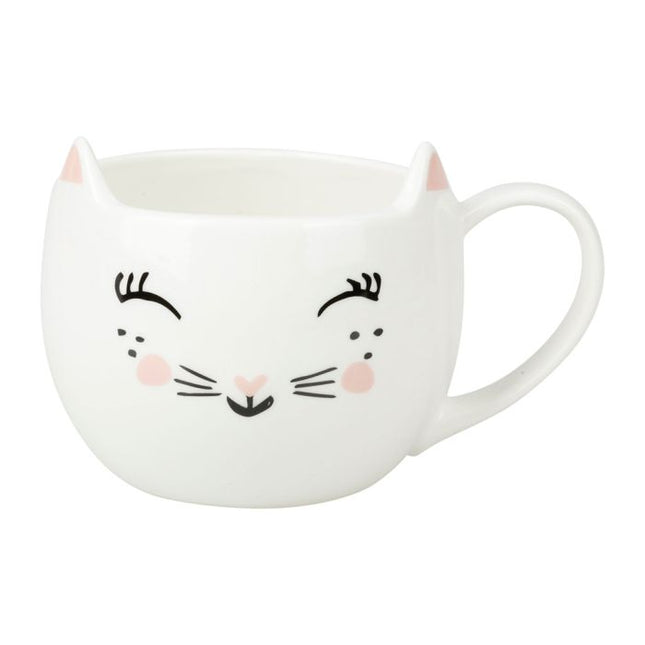 Taza de cerámica "Gato" de porcelana infantil - 34953