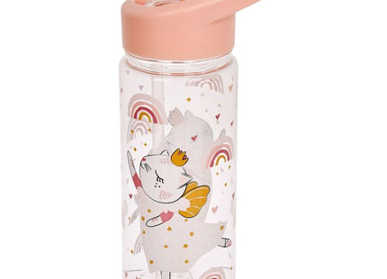 Termo de plástico infantil "Gato" rosa - 34985