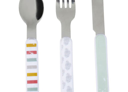 Set de cubiertos infantiles en plástico e inox - 34997