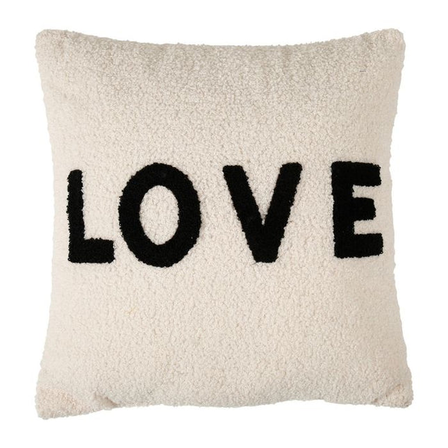 Almohada sherpa "Love" cuadrado 40x40cm - 35057