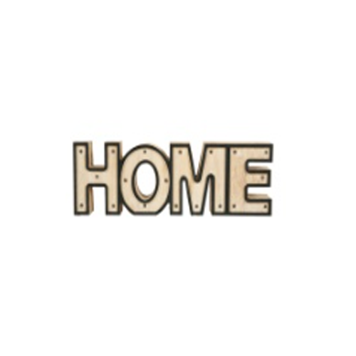 Palabra decorativa "Home" y luz LED - 35342