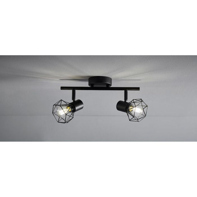 Aplique "Diamond" de metal negro 2 ABJ - 35378