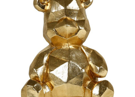 Oso decorativo de resina dorada A38cm - 35780