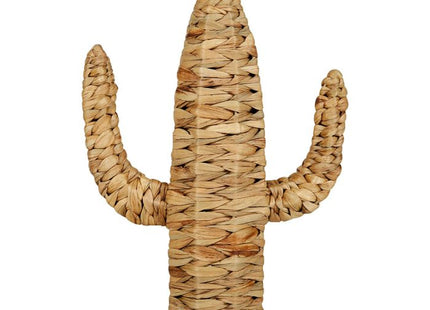 Cactus decorativo de jacinto de agua y ratán A40cm - 35849