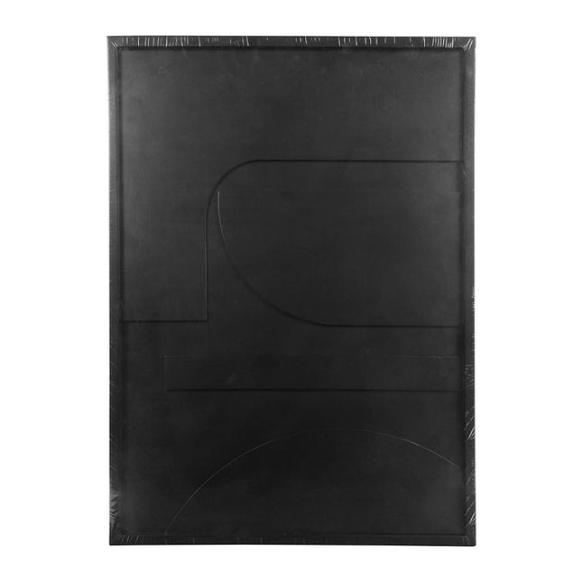 Deco pared "Malawi" MDF negro 45x60cm - 36105