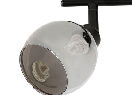 Aplique "Luna" de metal negro 2 ABJ de vidrio - 36210