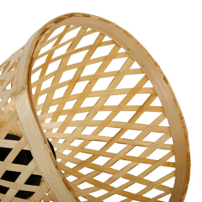 Aplique "Hanoi" de bambú y metal negro 1 ABJ - 36215