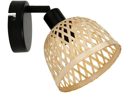 Aplique "Hanoi" de bambú y metal negro 1 ABJ - 36215