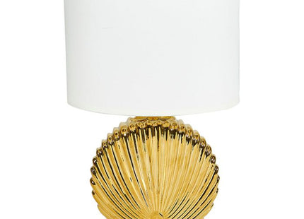 Velador "Soleil" de cerámica dorada A35cm - 36282