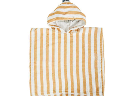 Salida de baño  de felpa con rayas color arena - 36316