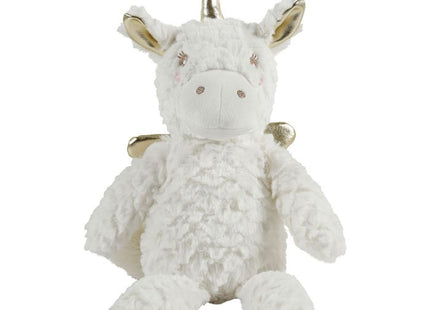 Peluche "Unicornio alado" en blanco y dorado A491cm - 36332