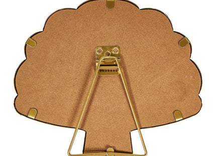 Espejo "Coquillaje" dorado - 36375