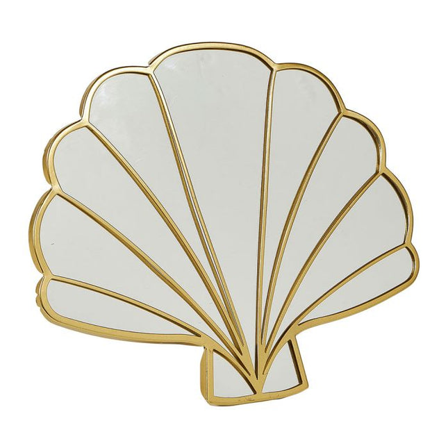 Espejo "Coquillaje" dorado - 36375