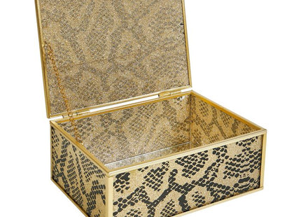 Caja de joyas "Python" dorado - 36376