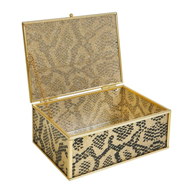 Caja de joyas "Python" dorado - 36376