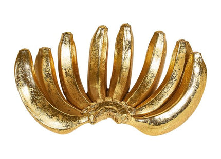 Deco banana en resina dorada - 36392
