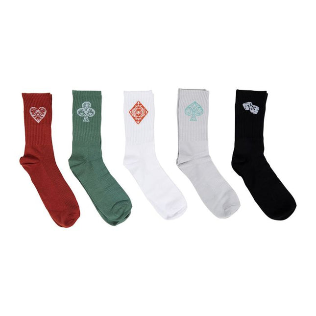 Medias de algodón 5 pares multicolor - 36472