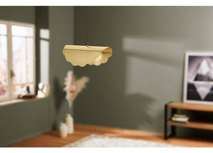 Lámpara suspendida "Hellemme" de metal dorado A18cm - 36748