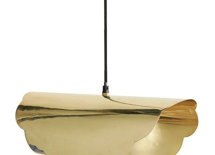 Lámpara suspendida "Hellemme" de metal dorado A18cm - 36748