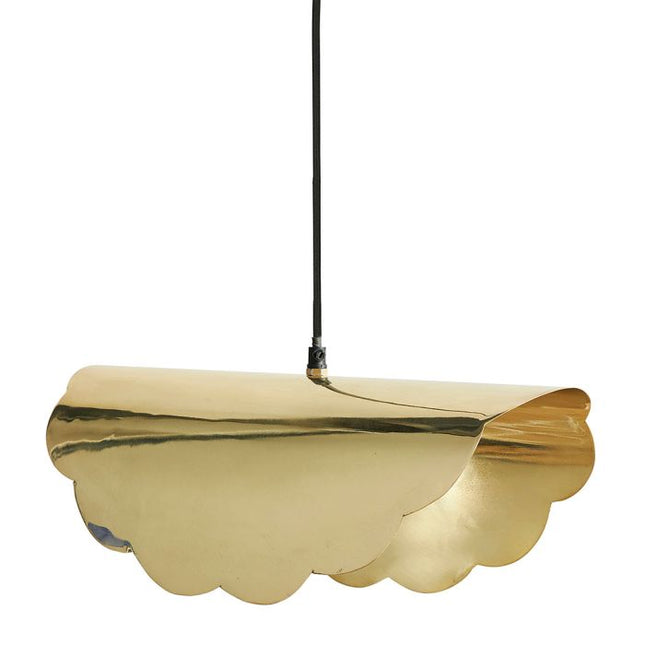 Lámpara suspendida "Hellemme" de metal dorado A18cm - 36748