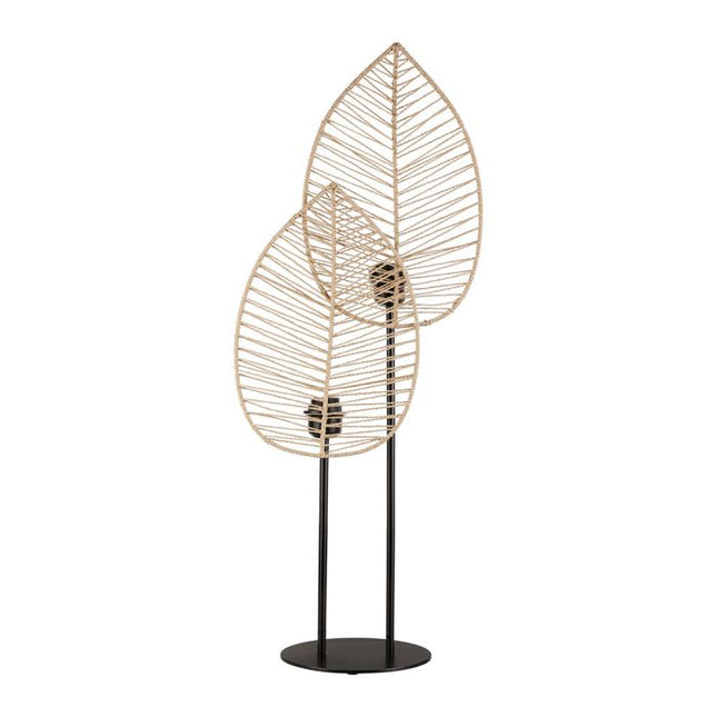 Velador de papel diseño de hoja "Kaduna" A90cm - 36943