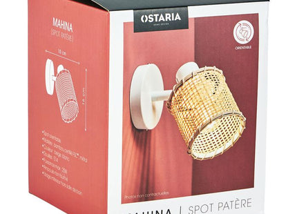 Aplique "Mahina" de bambú natural y metal 1 ABJ - 36980