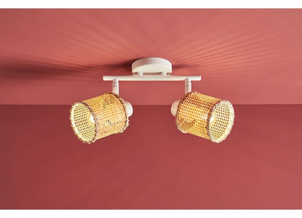 Aplique "Mahina" de bambú natural y metal 2 ABJ - 36981