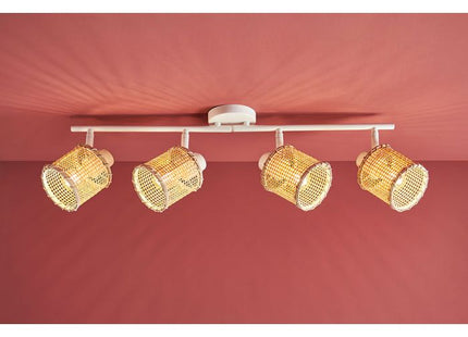 Aplique "Mahina" de bambú natural y metal 4 ABJ - 36982