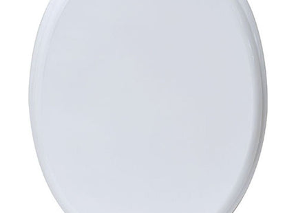 Tapa de inodoro de madera blanco mate con kit de fijación - 4101100