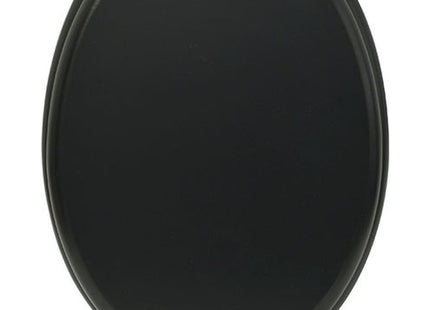 Tapa de inodoro de madera negro mate con kit de fijación - 4101108