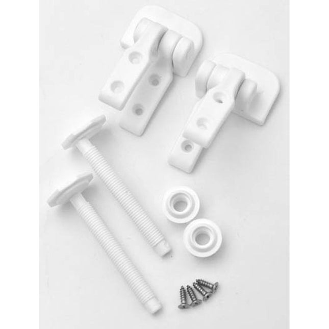 Tapa de inodoro de madera negro mate con kit de fijación - 4101108