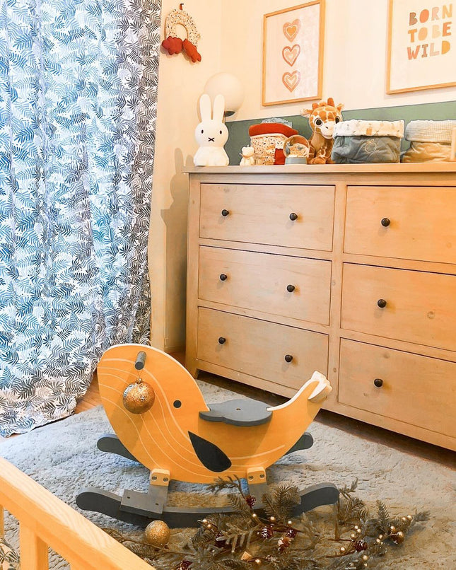 Ballena balancín "Seav" en pino azul - 193937