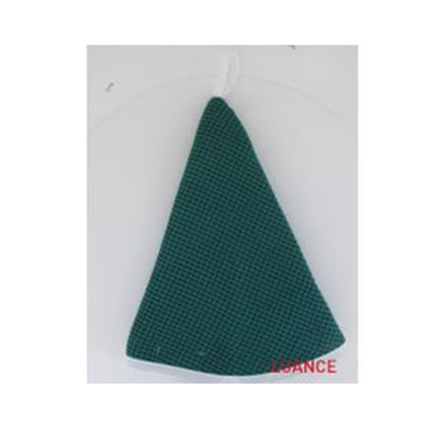 Toalla nido de abeja "Maya" 60cm de algodón verde/blanco - 4350057