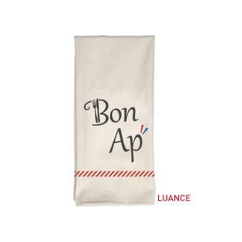 Paño de cocina Jacques 50x70cm de algodón crudo "Bon Ap" - 450111030