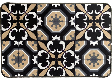 TAPETE ESTAMPADO 40X60CM POLIESTER CARMEN NOIR - 470001104