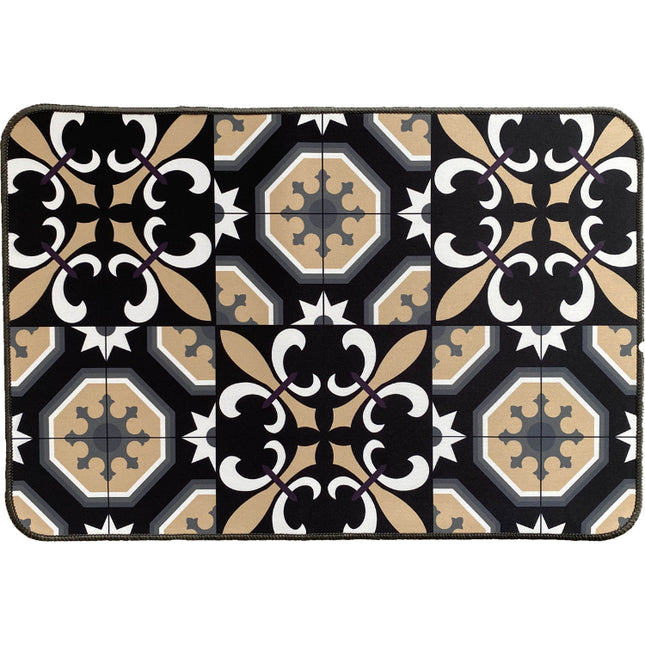 TAPETE ESTAMPADO 40X60CM POLIESTER CARMEN NOIR - 470001104