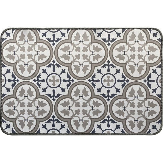 TAPETE ESTAMPADO 40X60CM POLIESTER PACO BLEU - 470001106