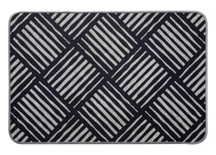 TAPETE ESTAMPADO 40X60CM POLIESTER  AFRICA GRIS - 470031146