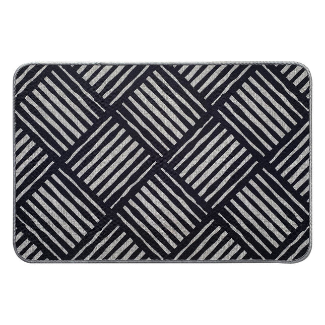 TAPETE ESTAMPADO 40X60CM POLIESTER  AFRICA GRIS - 470031146