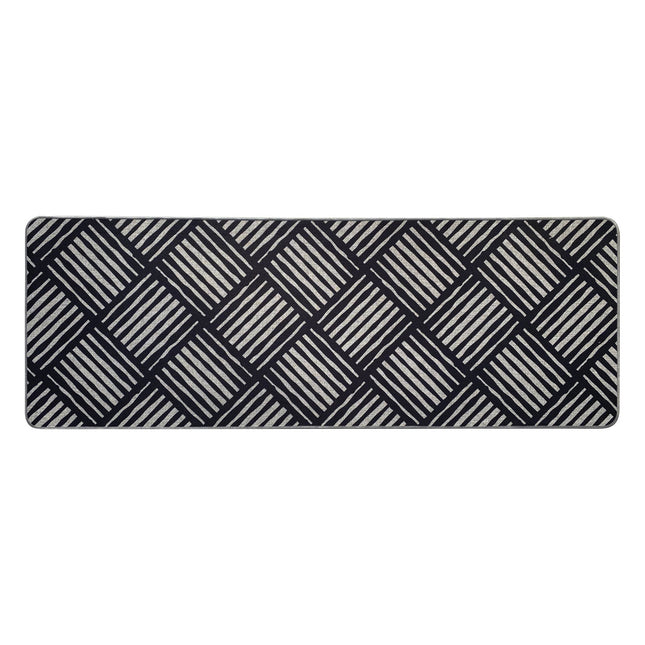 TAPETE ESTAMPADO 50X140CM POLIESTER AFRICA GRIS - 470061146