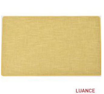 Tapete "Oriane" 45x60 de poliéster tejido color amarillo - 4702020